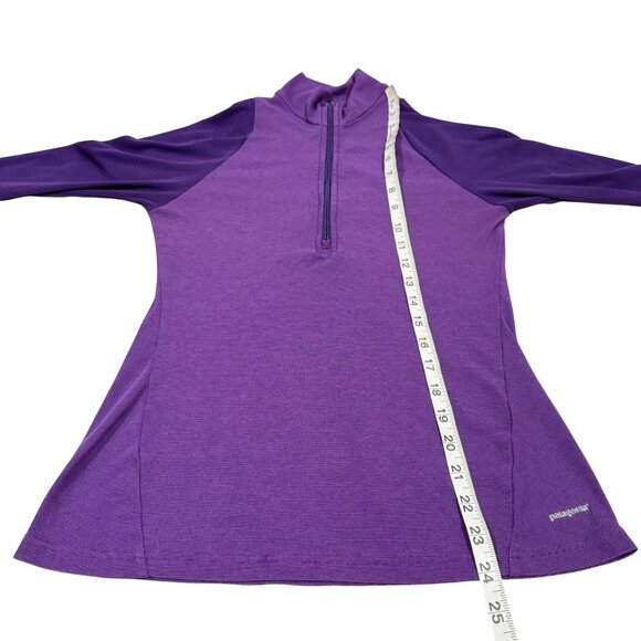 Patagonia Capilene 2 Lightweight 1/2 Zip Purple Women's Pullover Size XS - Picture 7 of 7